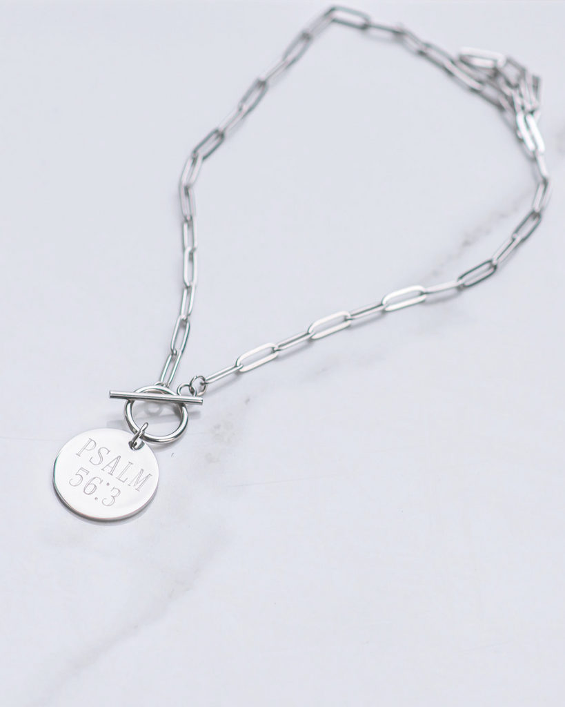 Custom Prayer Pendant Necklace