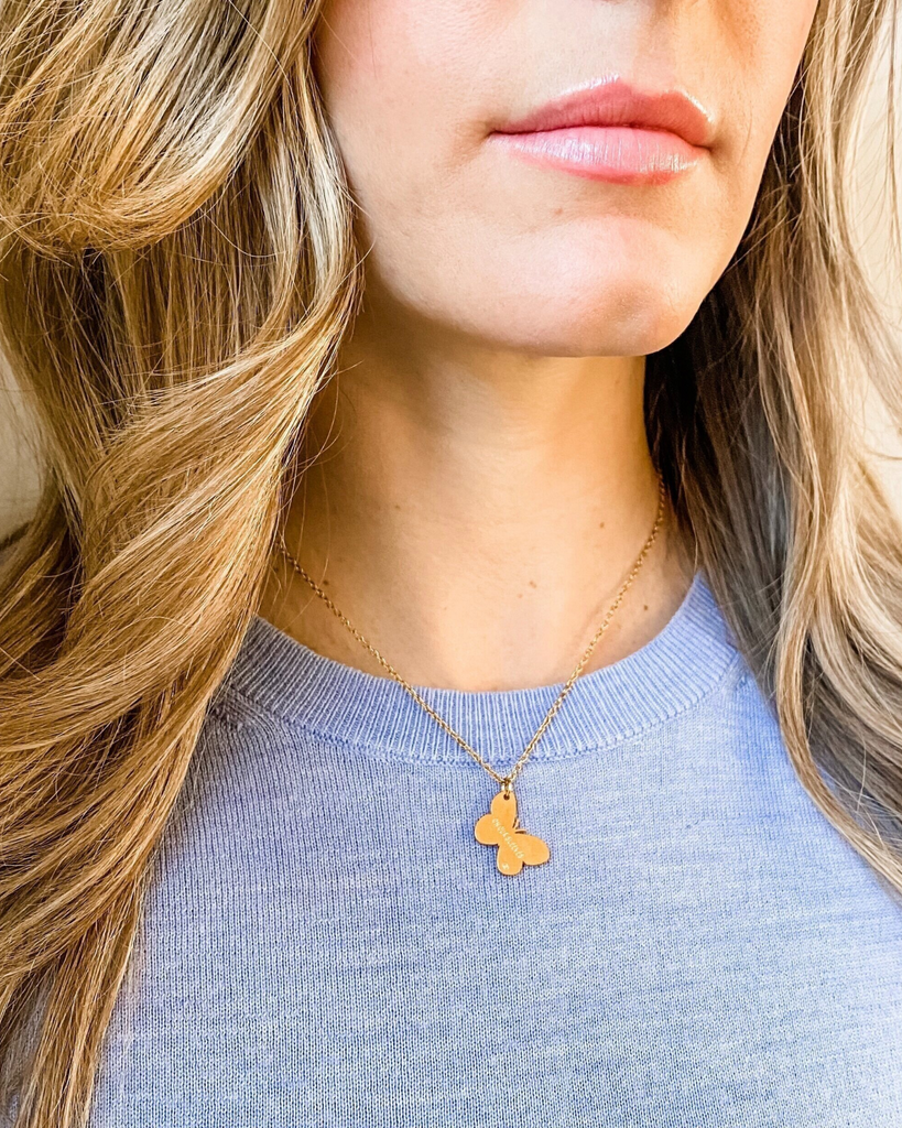 On Our Sleeves® Butterfly Necklace