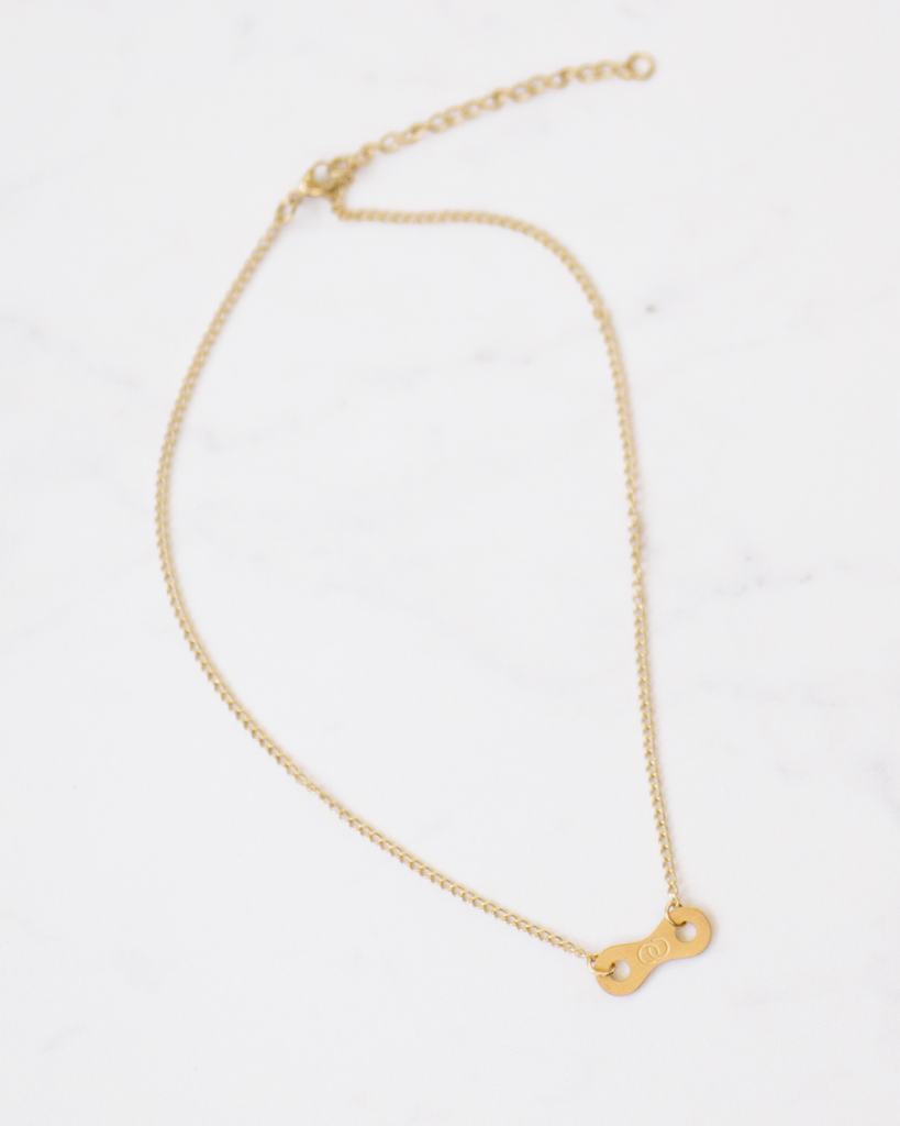 Flat Link Infinity Necklace