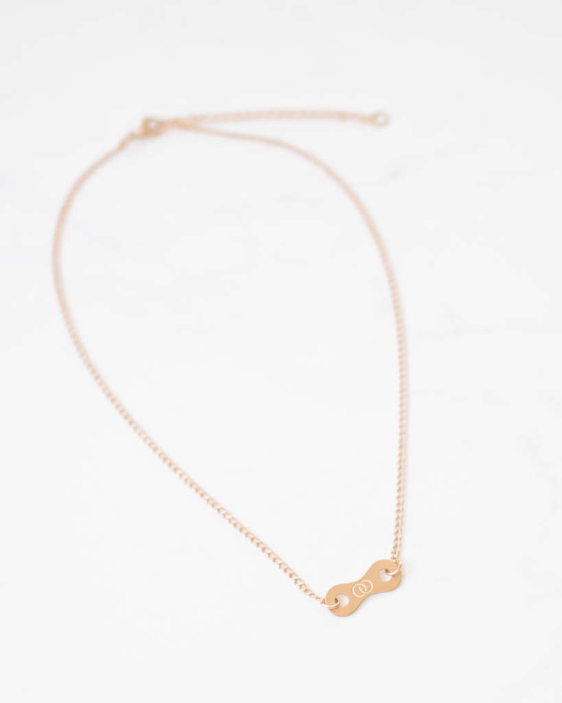 Flat Link Infinity Necklace