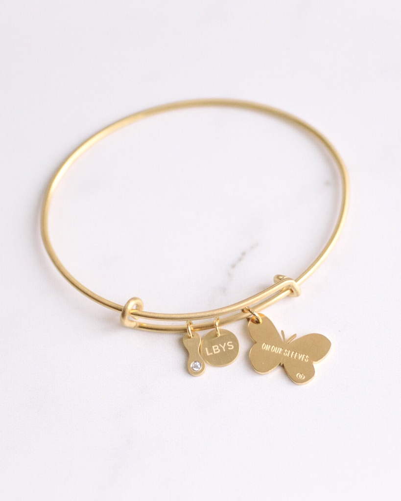 On Our Sleeves® Butterfly Bangle