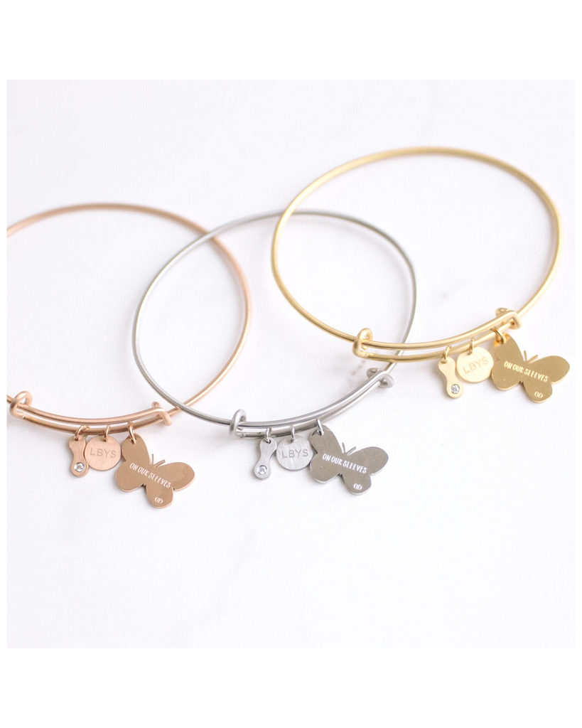 On Our Sleeves® Butterfly Bangle