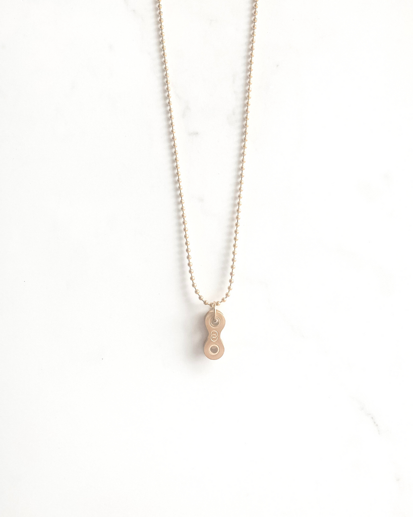 Gold Ball Chain Link Necklace