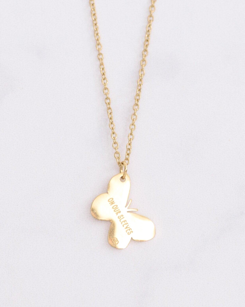 On Our Sleeves® Butterfly Necklace