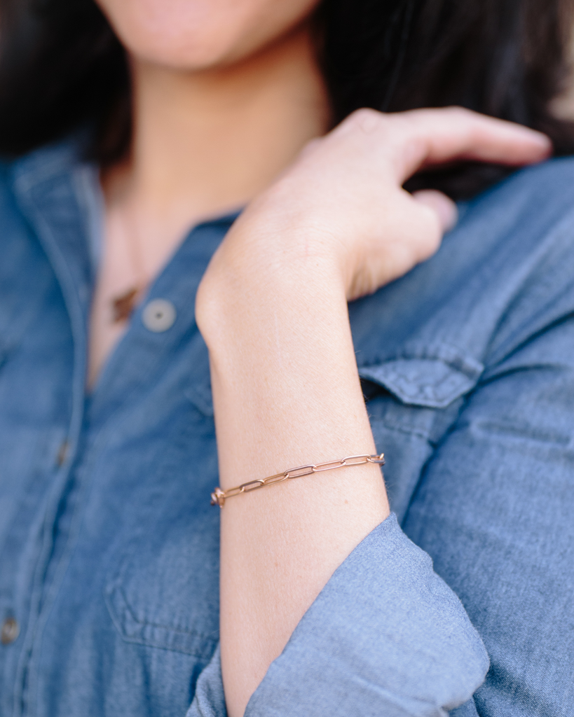 Paperclip Link Bracelet